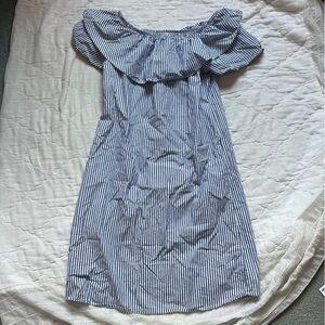 Potter's Pot Blue Striped Dress